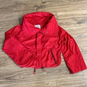 Anatomie Red Cropped Windbreaker Jacket